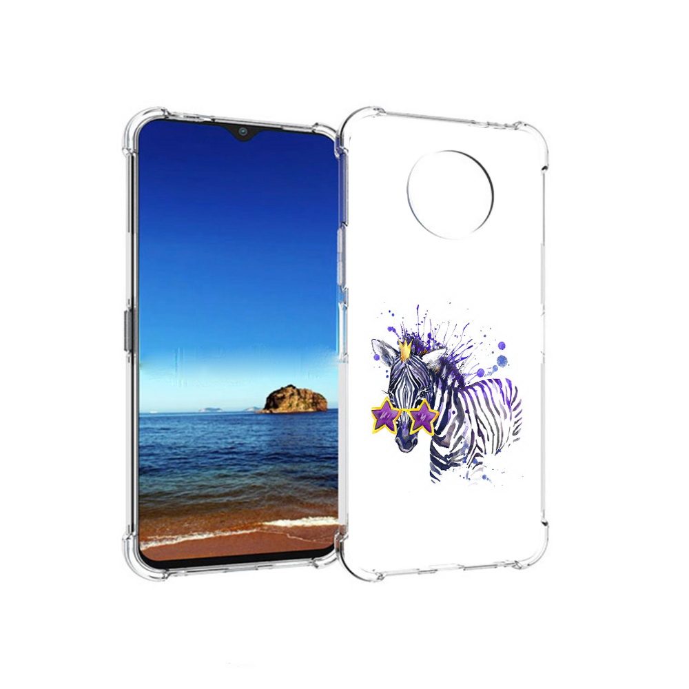 

Чехол MyPads Tocco для Nokia G50 акварельная зебра (PT227056.116.215), Прозрачный, Tocco