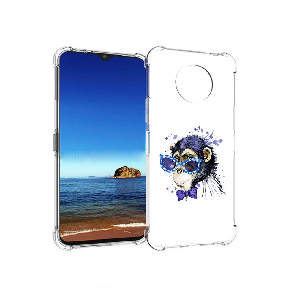 

Чехол MyPads Tocco для Nokia G50 акварельная обезьяна (PT227056.116.216), Прозрачный, Tocco