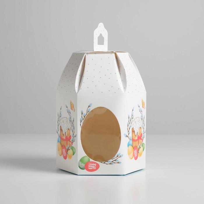 

Коробка складная «Светлой Пасха», 16,5 х 14,5 х 21 см, Белый
