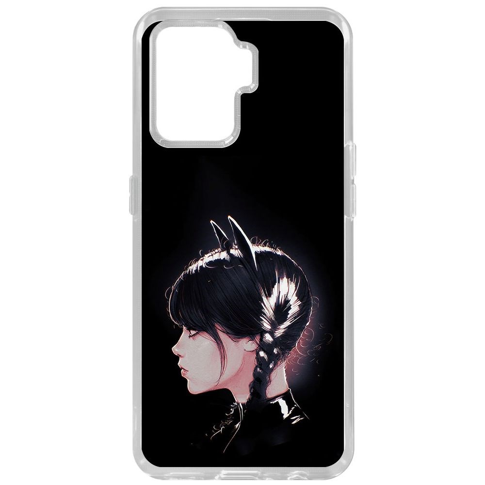 

Чехол-накладка Krutoff Clear Case Уэнсдей Аддамс - Кошка Уэнсдей для Oppo Reno5 Lite, Прозрачный