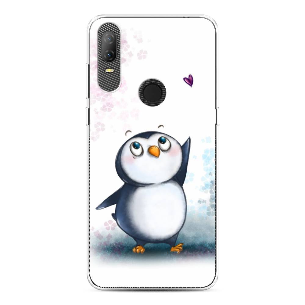 

Чехол Awog на Alcatel 1V (2020) 5007U / Алкатель 1V (2020) 5007U "Пингвин и сердечко", 170950-1