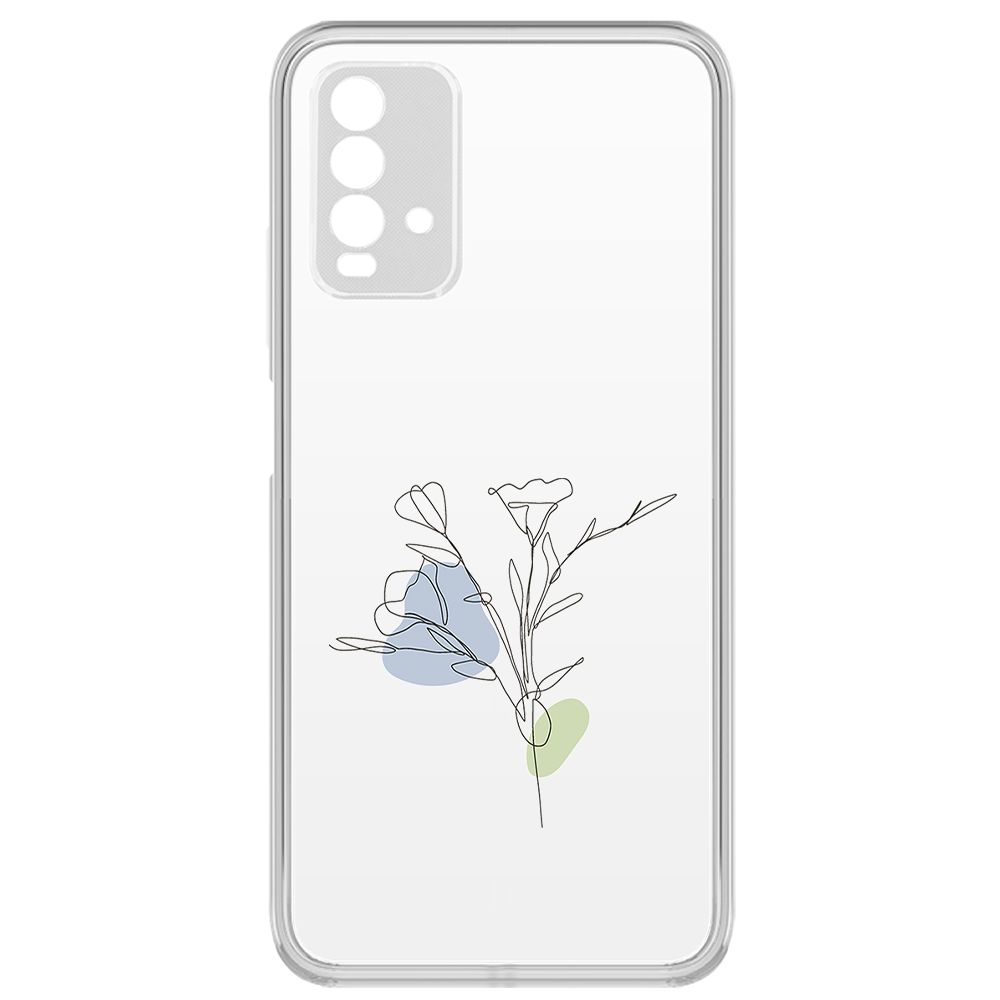 

Чехол-накладка Krutoff Clear Case Эустома для Xiaomi Redmi 9T, Прозрачный