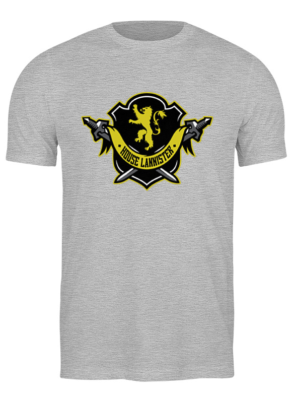 

Футболка мужская Printio House lannister серая S, House lannister