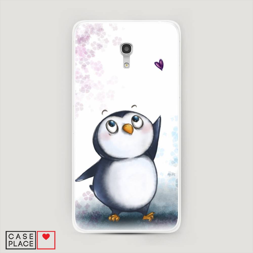 

Чехол Awog на Alcatel Pixi 4 (5) 5045D / Алкатель Pixi 4 (5) 5045D "Пингвин и сердечко", 170250-1