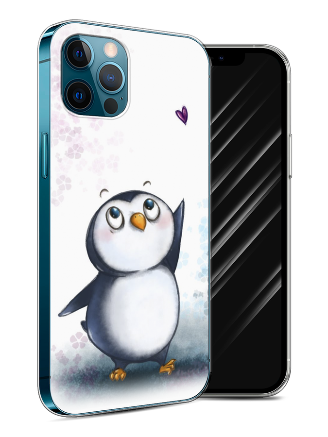

Чехол Awog на Apple iPhone 12 Pro / Айфон 12 Pro "Пингвин и сердечко", Разноцветный, 12850-1