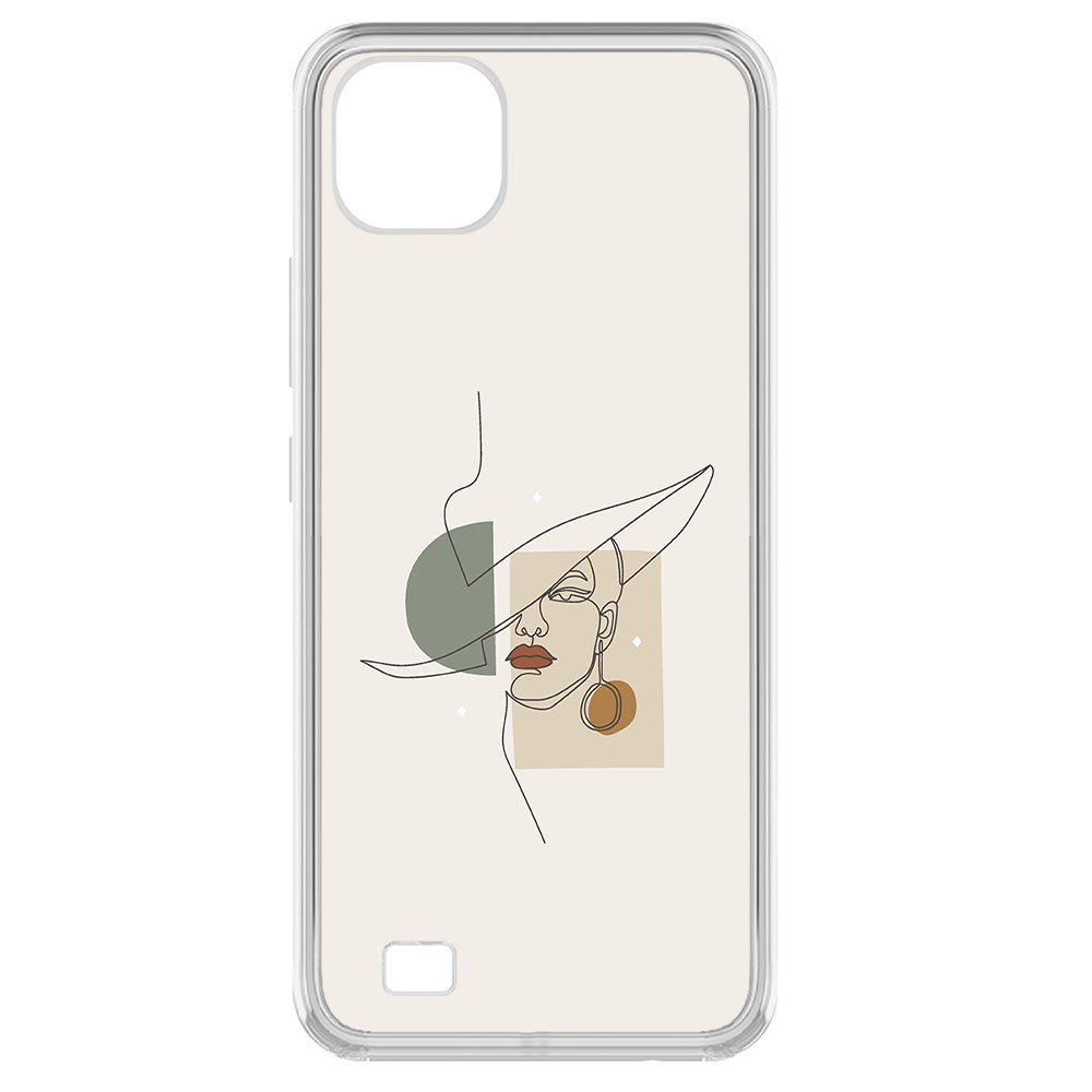 

Чехол-накладка Krutoff Clear Case Стиль для Realme C20, Прозрачный