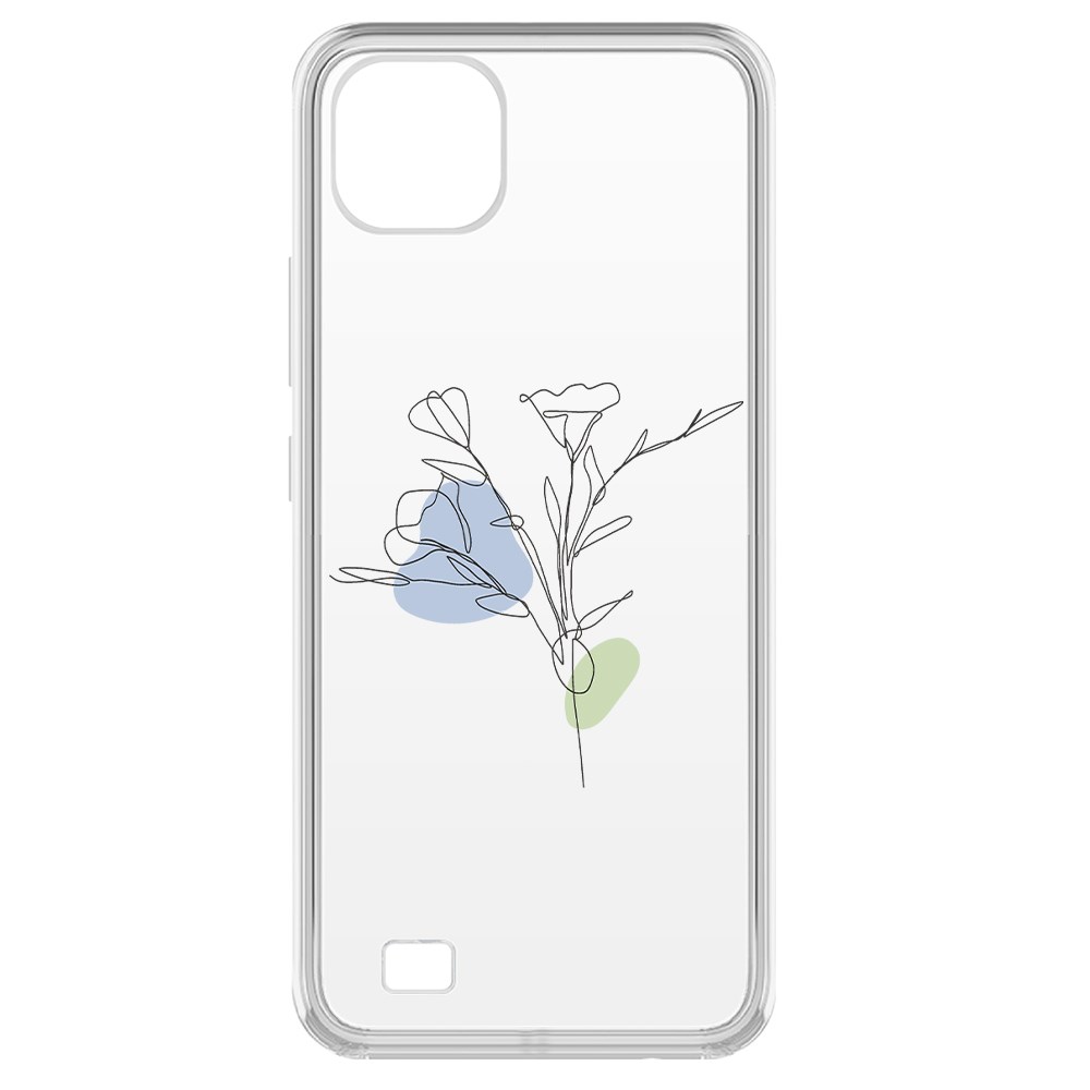 фото Чехол-накладка krutoff clear case эустома для realme c20