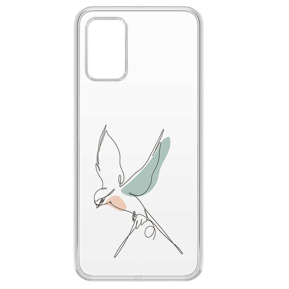 

Чехол-накладка Krutoff Clear Case Полет для Samsung Galaxy A03s (A037), Прозрачный