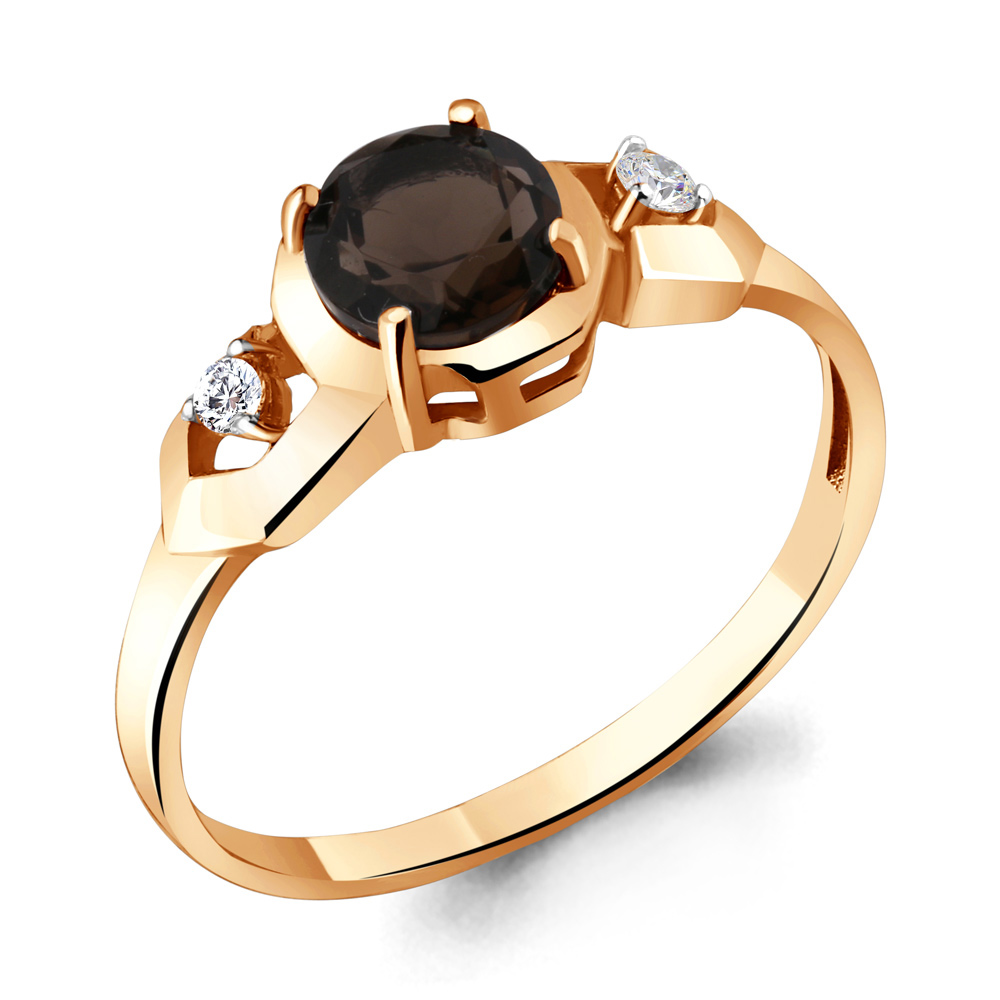 

Кольцо из серебра с кварцем р. , Aquamarine 6448801А_925_з, 6448801А_925_з