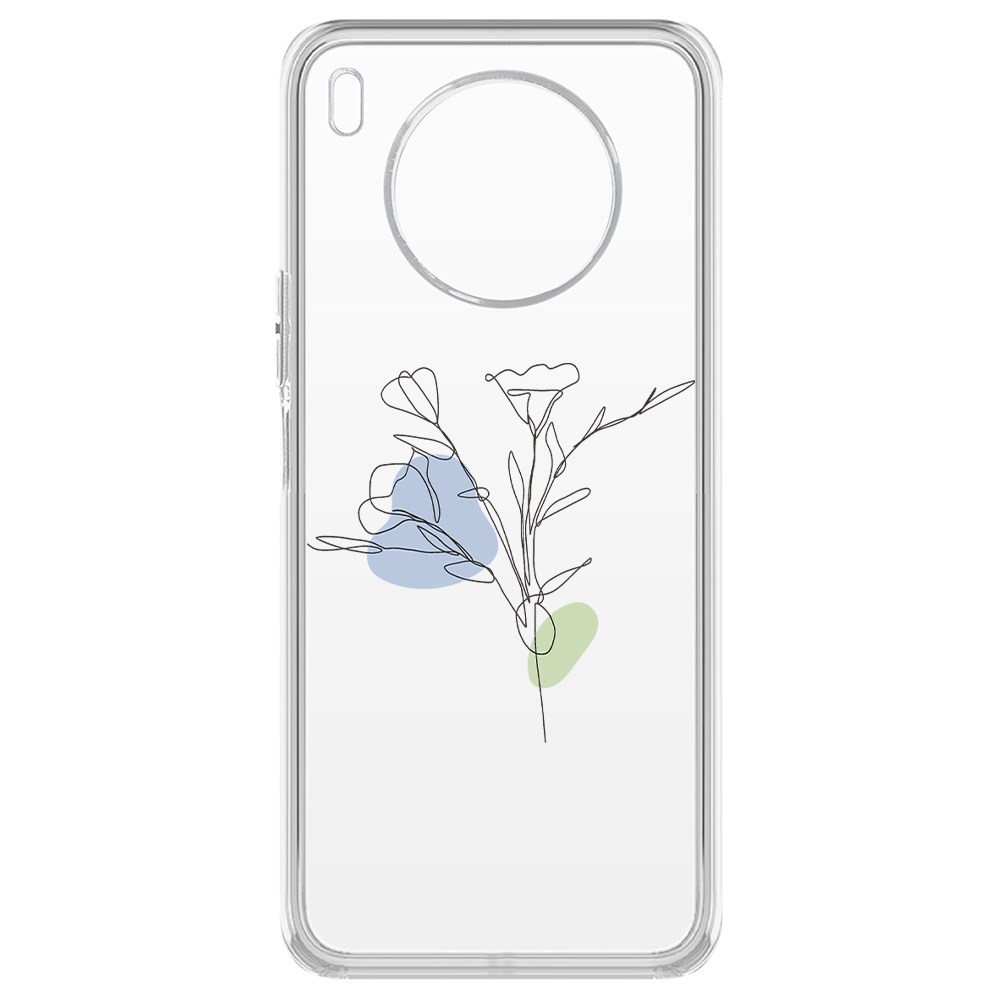 

Чехол-накладка Krutoff Clear Case Эустома для Honor 50 Lite