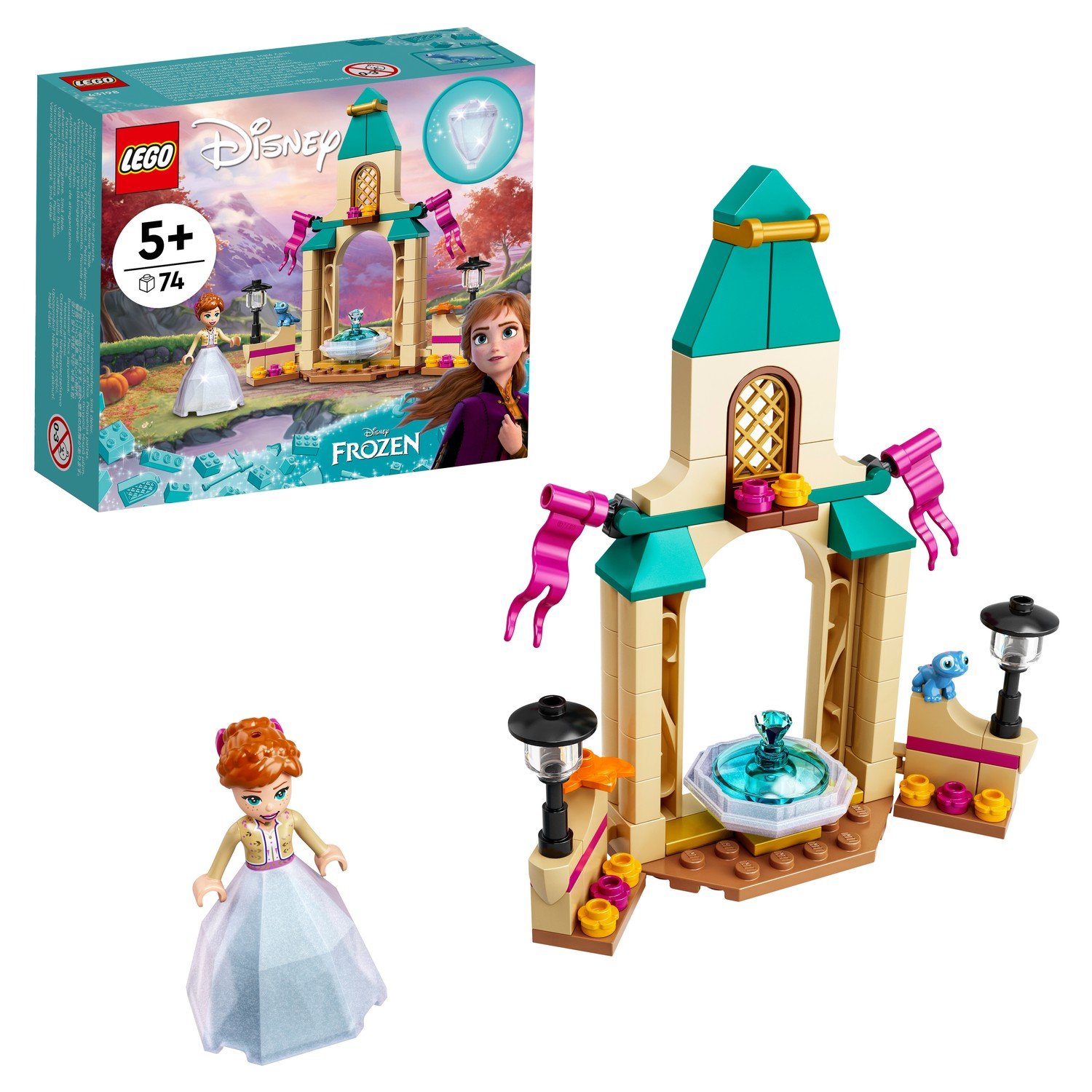 LEGO Disney Princess Frozen Двор замка Анны 43198 конструктор lego disney frozen 41167 деревня в эренделле