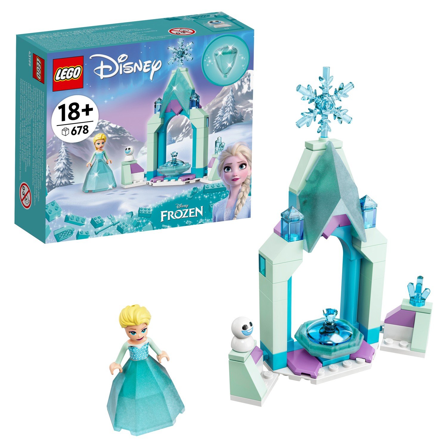 LEGO Disney Princess Frozen Двор замка Эльзы 43199 конструктор lego disney princess двор замка эльзы 43199