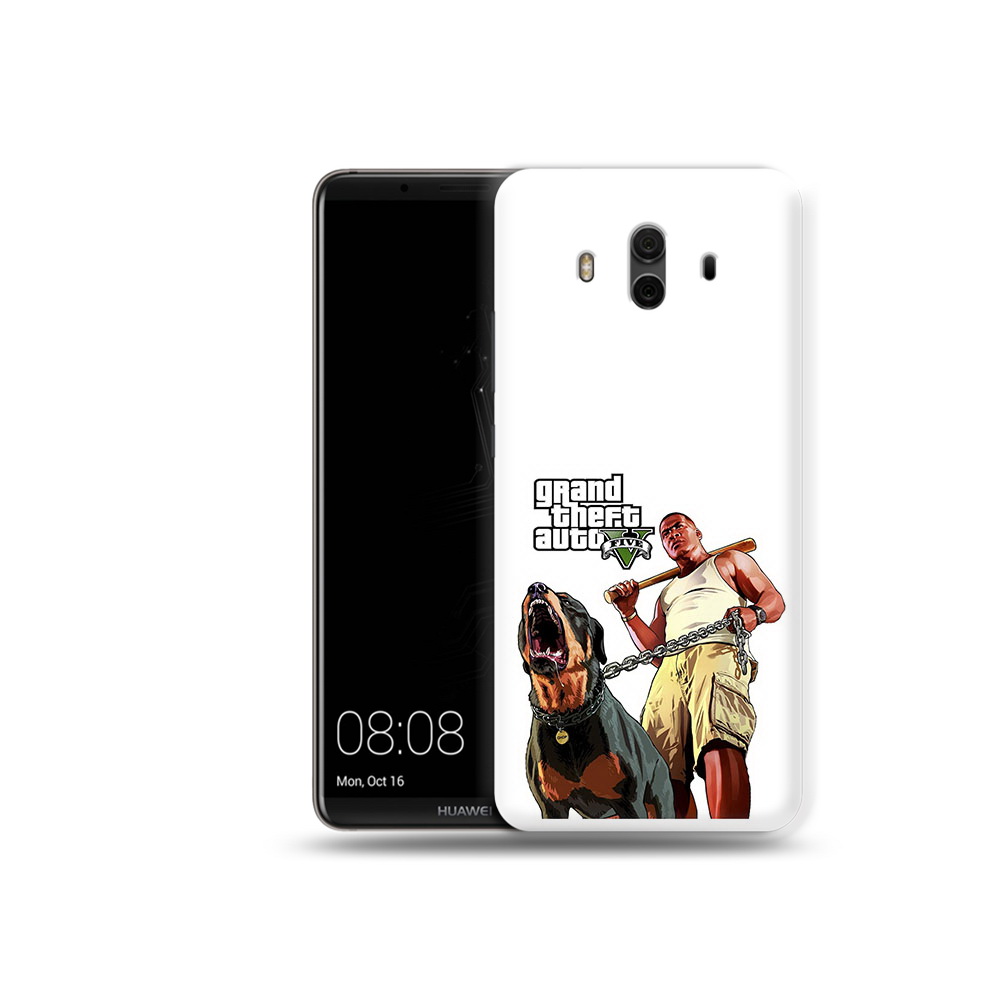 

Чехол MyPads Tocco для Huawei Mate 10 GTA грозная собака (PT88364.53.18), Прозрачный, Tocco