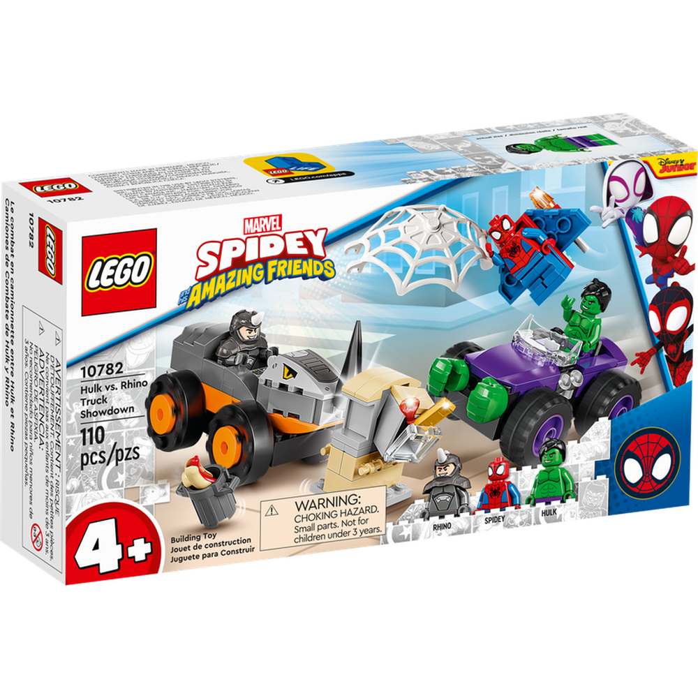 Конструктор Lego Spider-Man Схватка Халка и Носорога на грузовиках 10782