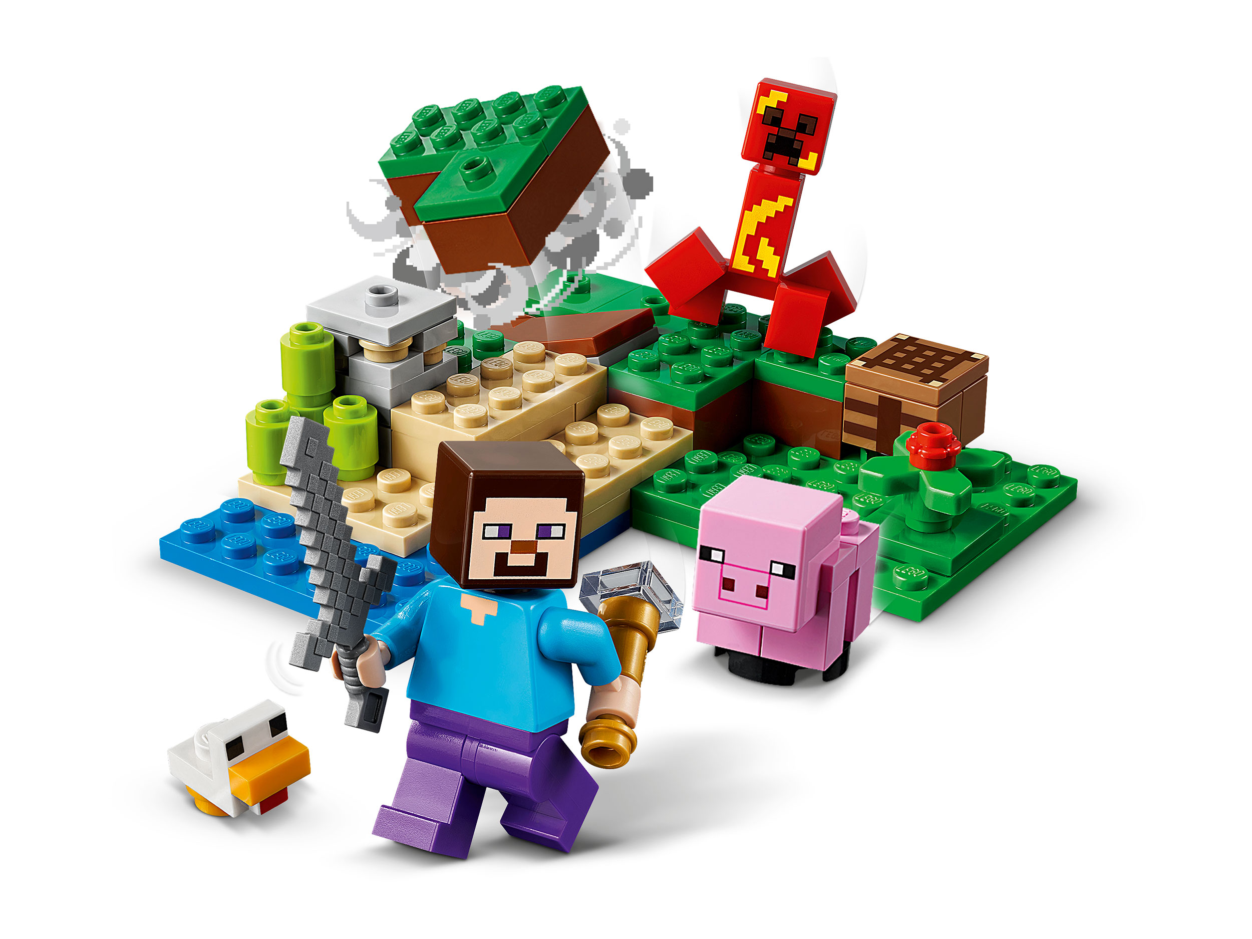 Конструктор LEGO Minecraft Засада Крипера 21177 конструктор lego minecraft нижний бастион 21185