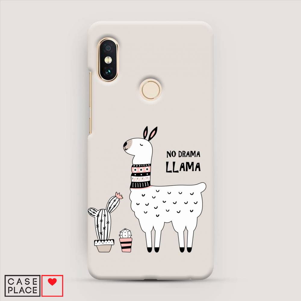 фото Пластиковый чехол "no drama llama" на xiaomi redmi note 5 awog