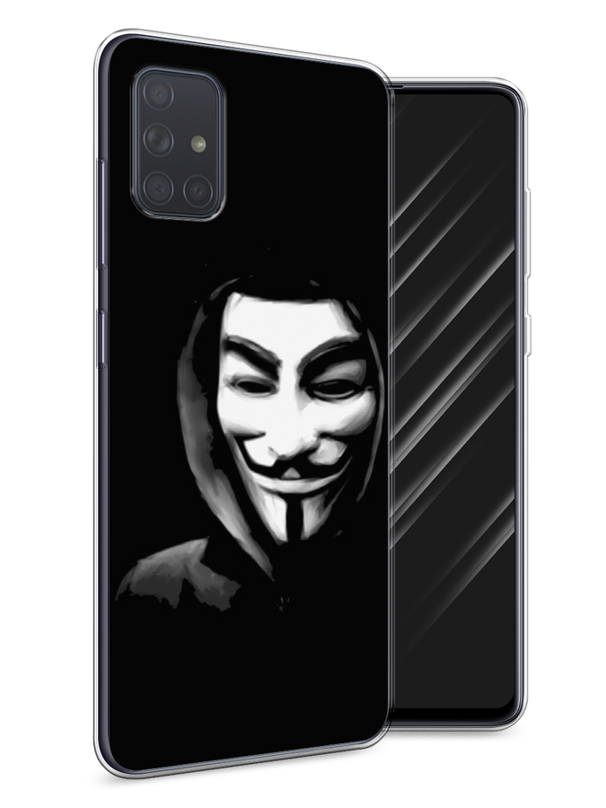 

Чехол Awog на Samsung Galaxy A71 "Анонимус", Разноцветный, 29050-5
