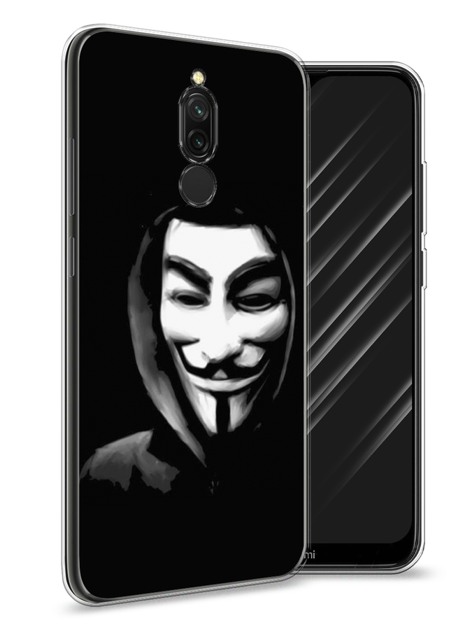 

Чехол Awog на Xiaomi Redmi 8 "Анонимус", Разноцветный, 37150-5