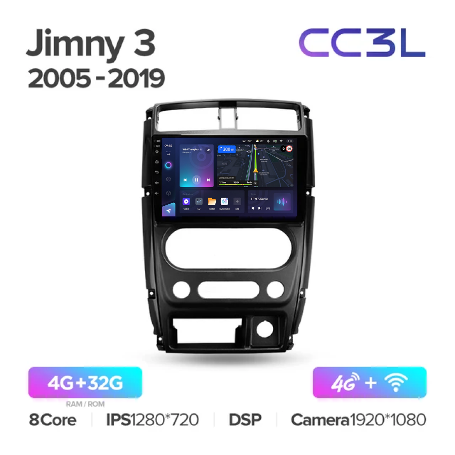 

Магнитола Teyes CC3L Suzuki Jimny 2005 - 2019 4+32Gb, CC3L