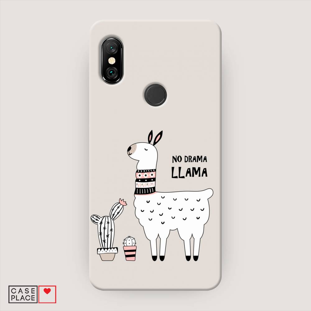 

Пластиковый чехол "No drama LLama" на Xiaomi Redmi Note 6 Pro, 34620-1