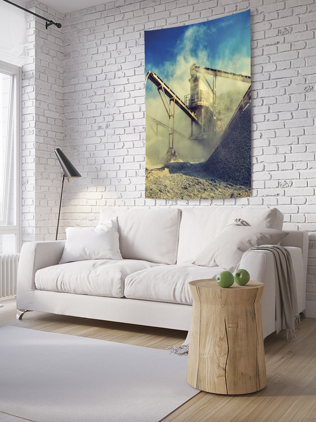 

Вертикальное фотопанно на стену JoyArty Добыча щебени 150x200 см, Добыча щебени
