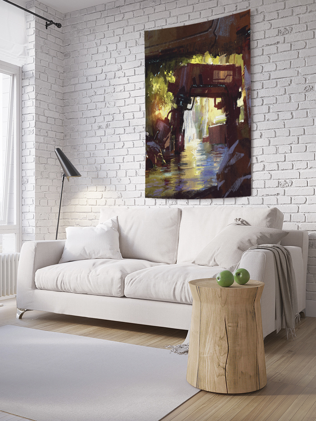 

Вертикальное фотопанно на стену JoyArty Разрушенный завод 150x200 см, Разрушенный завод