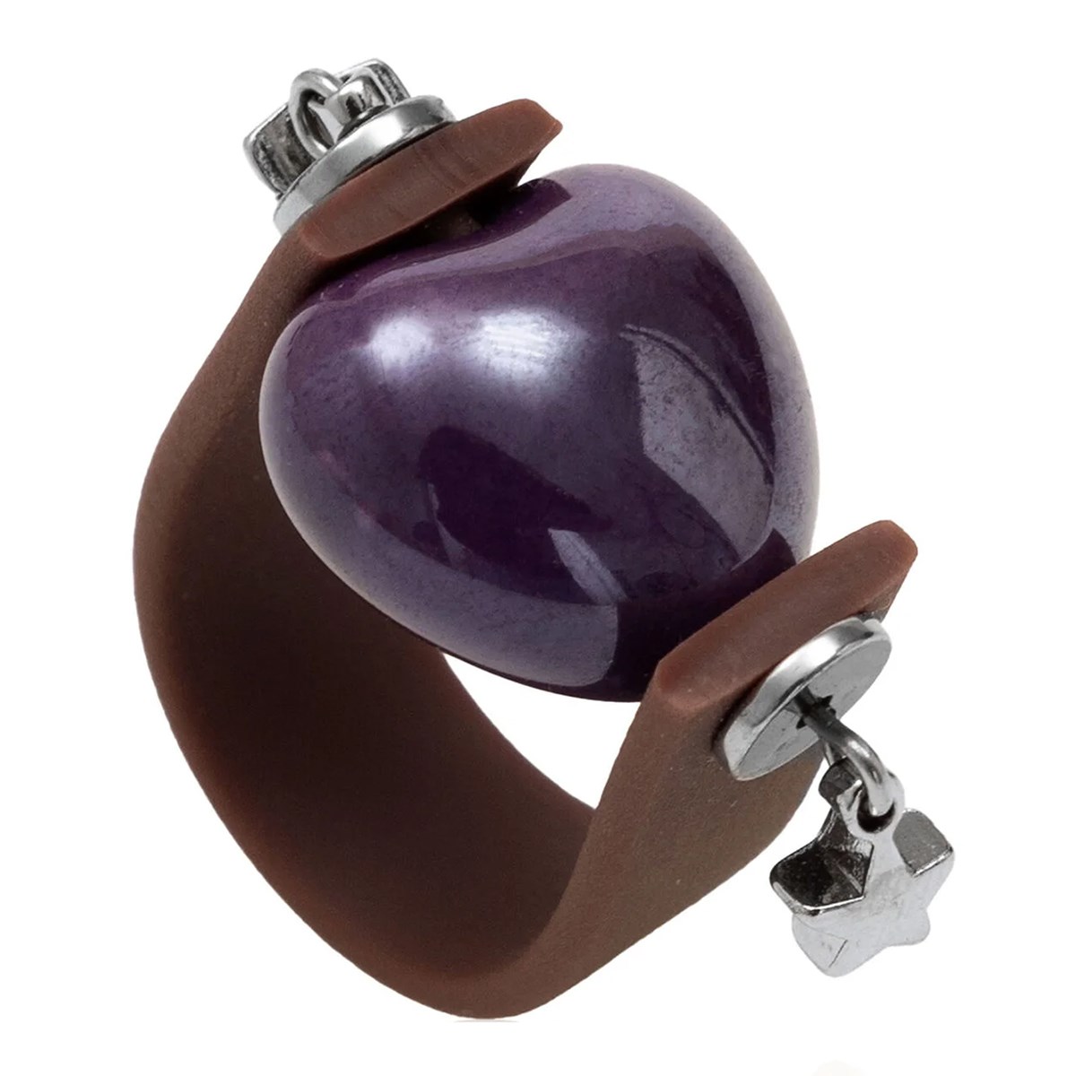 

Кольцо Demetra 56452 коричневое, 56452