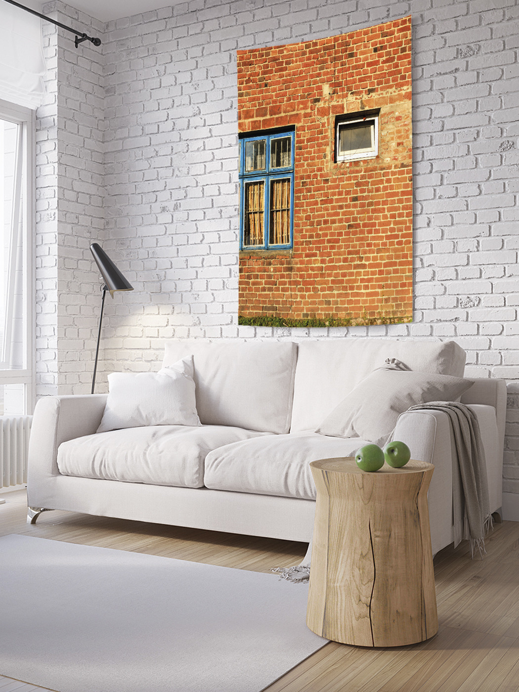 

Вертикальное фотопанно на стену JoyArty Заводская стена 150x200 см, Заводская стена