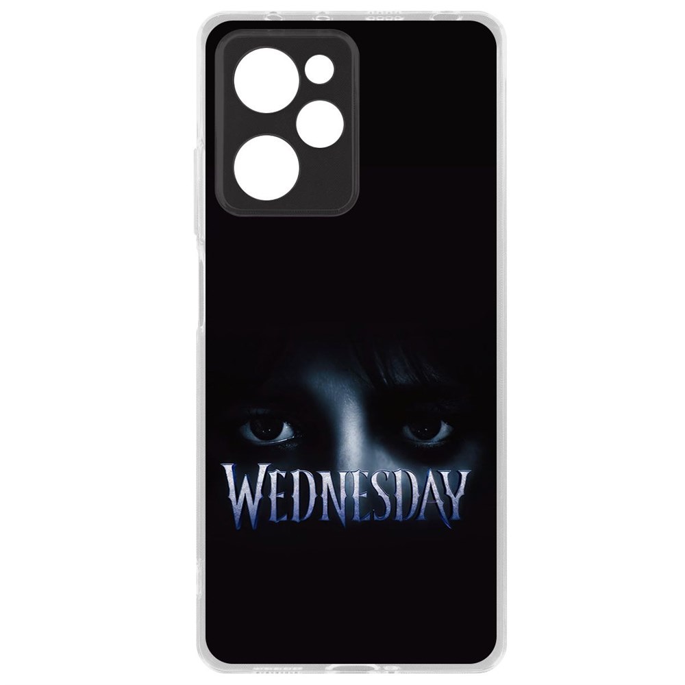 

Чехол-накладка Krutoff Clear Case Уэнсдей Аддамс - Логотип для Poco X5 Pro, Прозрачный
