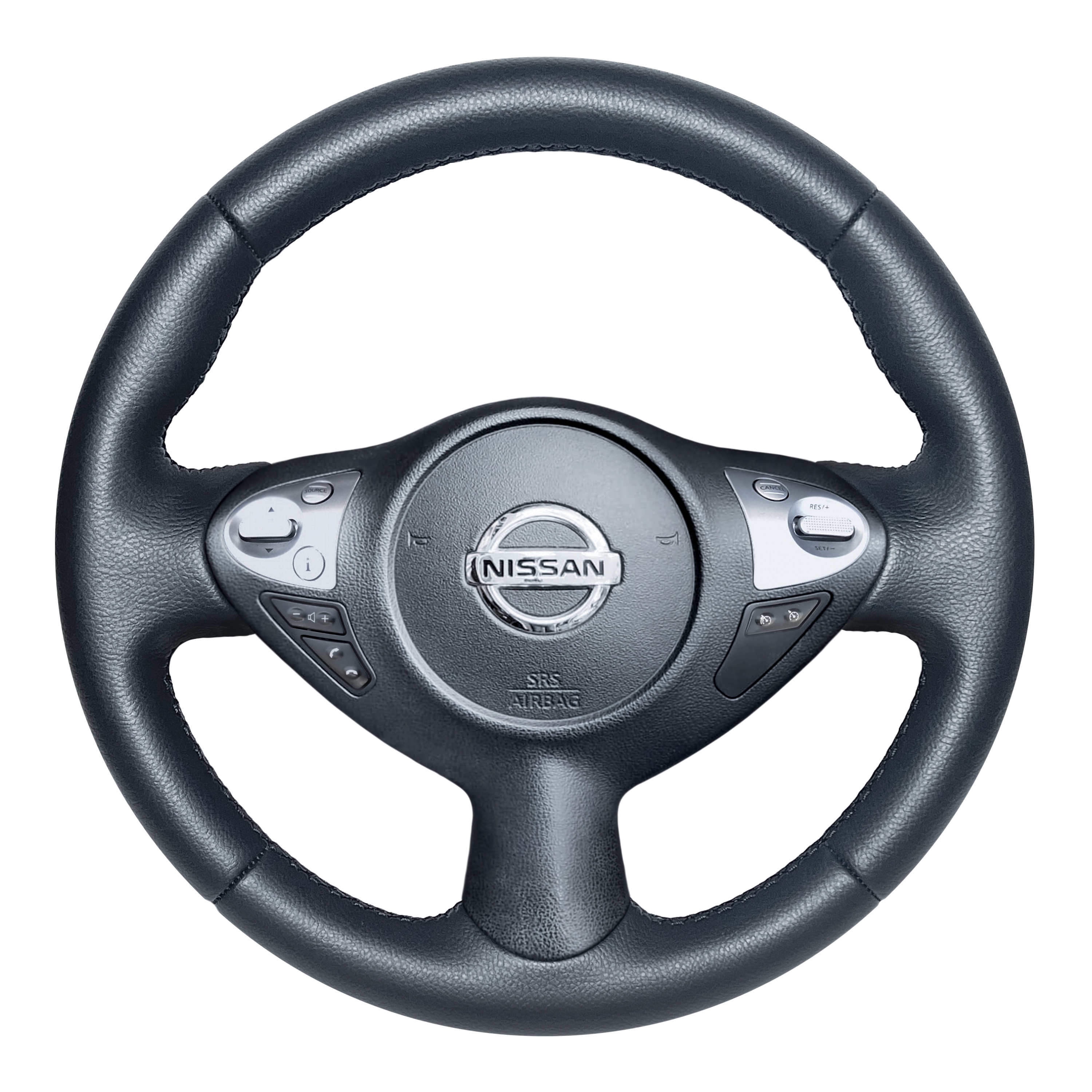 

Оплетка на руль Vseopletki Nissan Juke для замены штатной кожи, Черный, Nissan Juke