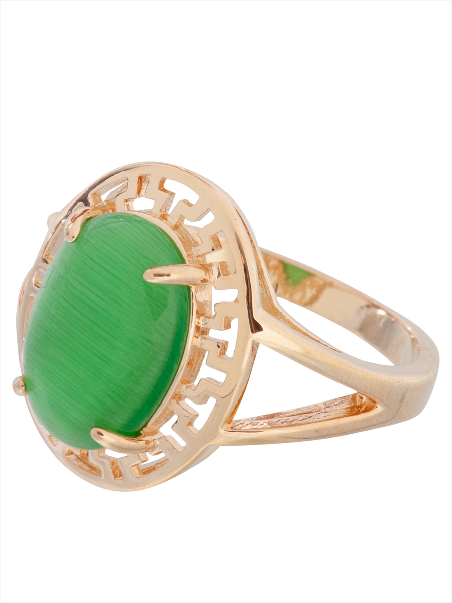 

Кольцо из бижутерного сплава р. 17 Lotus Jewelry 897R-07Ca-green, кошачий глаз, 897R-07Ca-green