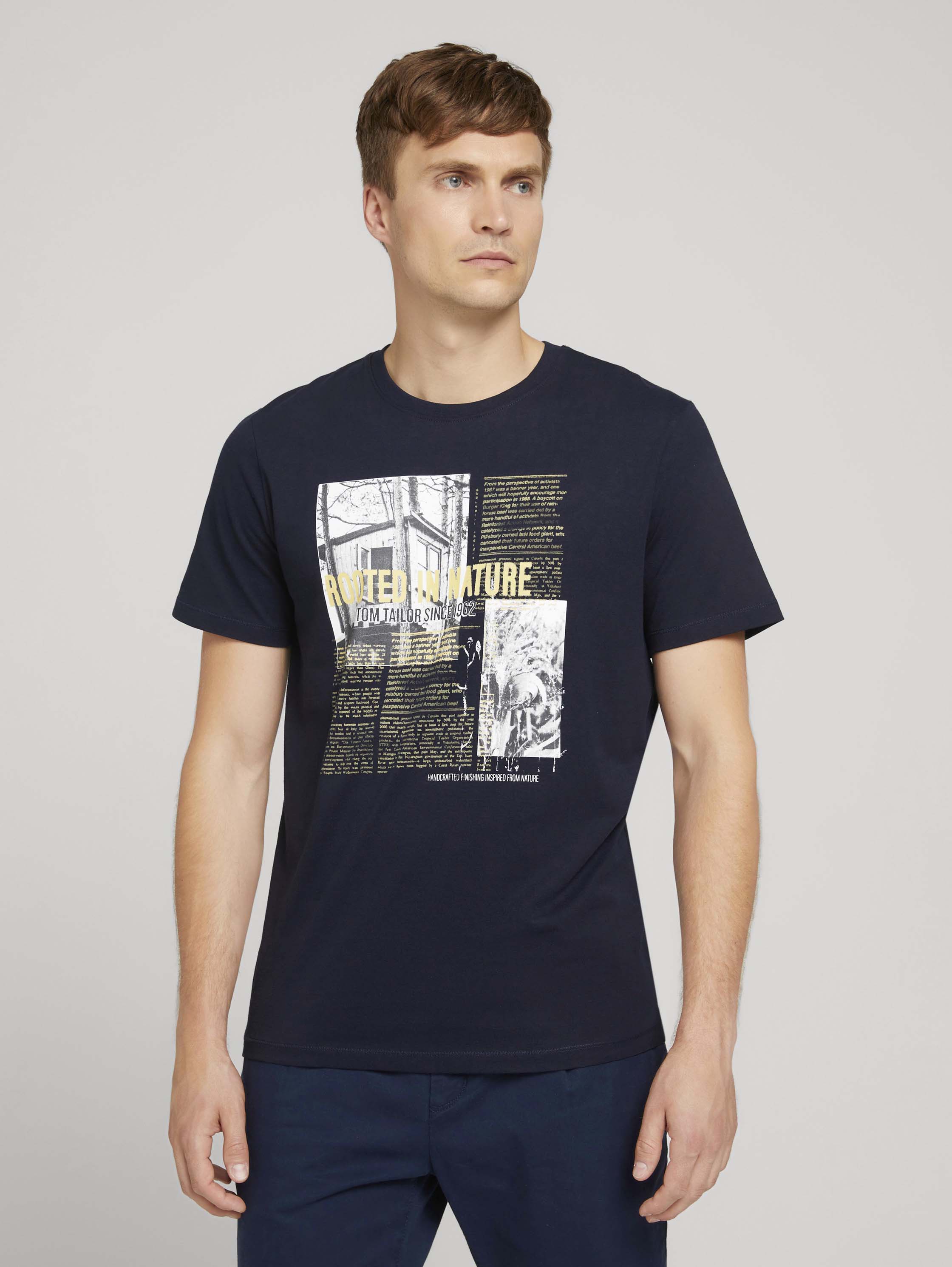

Футболка мужская 1028243 TOM TAILOR синяя XL, 1028243