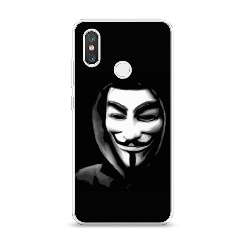 

Чехол Awog на Xiaomi Mi 8 "Анонимус", Разноцветный, 33550-5