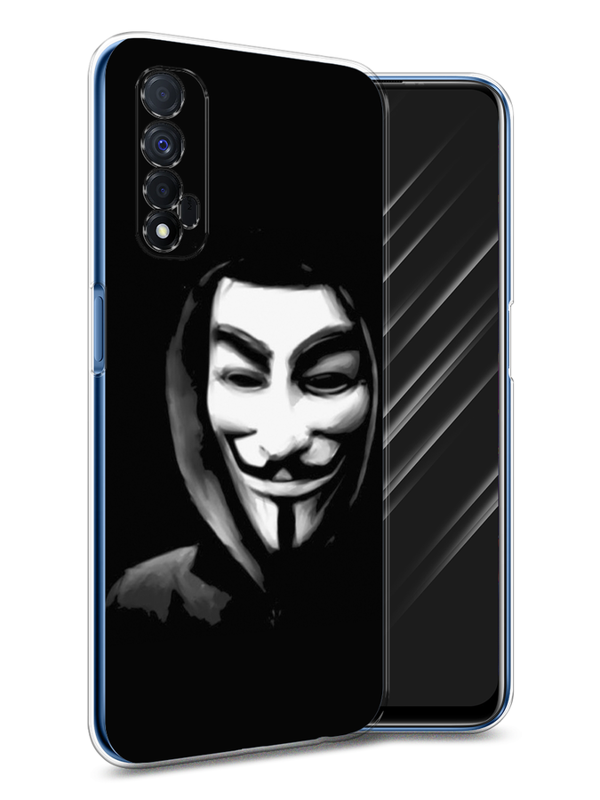 

Чехол Awog на Realme 7 "Анонимус", Разноцветный, 254150-5