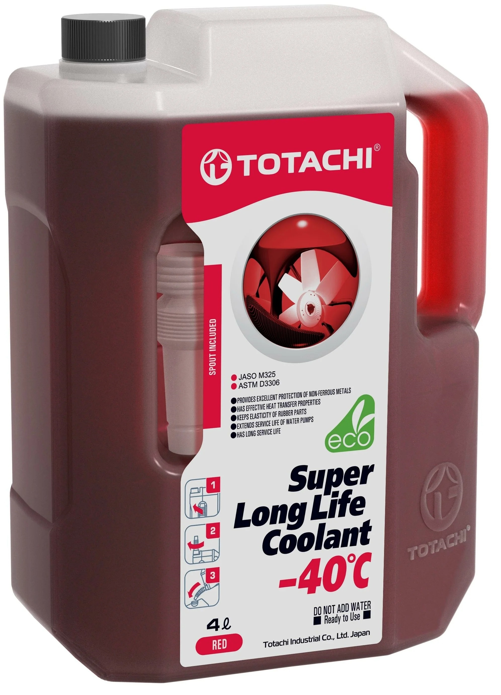 Антифриз Totachi Super Llc Red -40c 4л 4589904520716 41804 TOTACHI арт. 41804