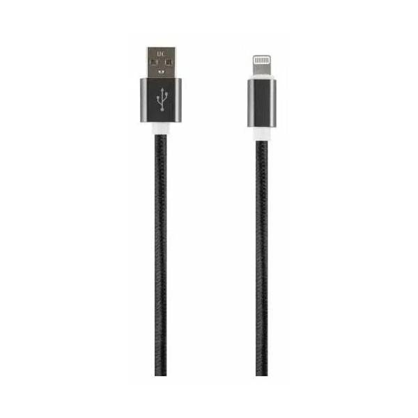 Кабель Red Line USB - Lightning, 2 А, 2 м, черный (УТ00001719)