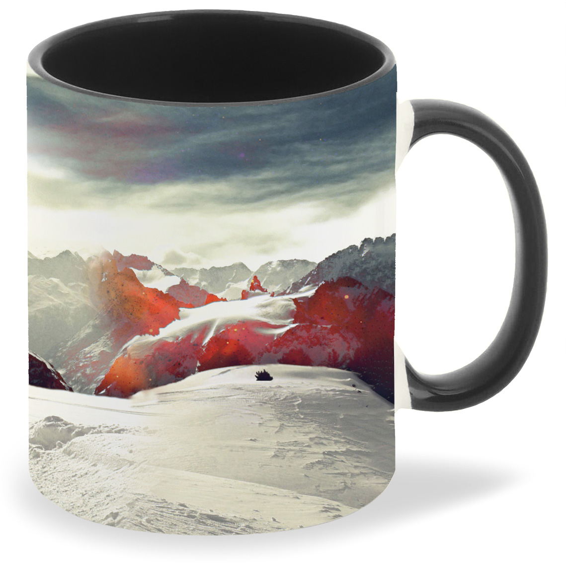 

Кружка CoolPodarok Фон горы в снегу, Фон горы в снегу