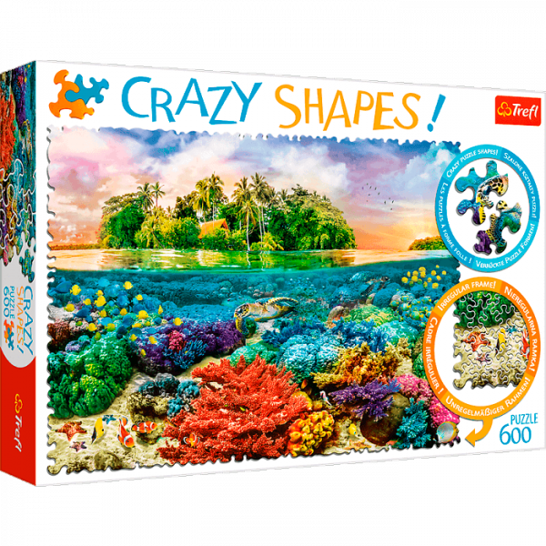 фото Пазл trefl crazy shapes тропический остров, 600 дет. tr11113