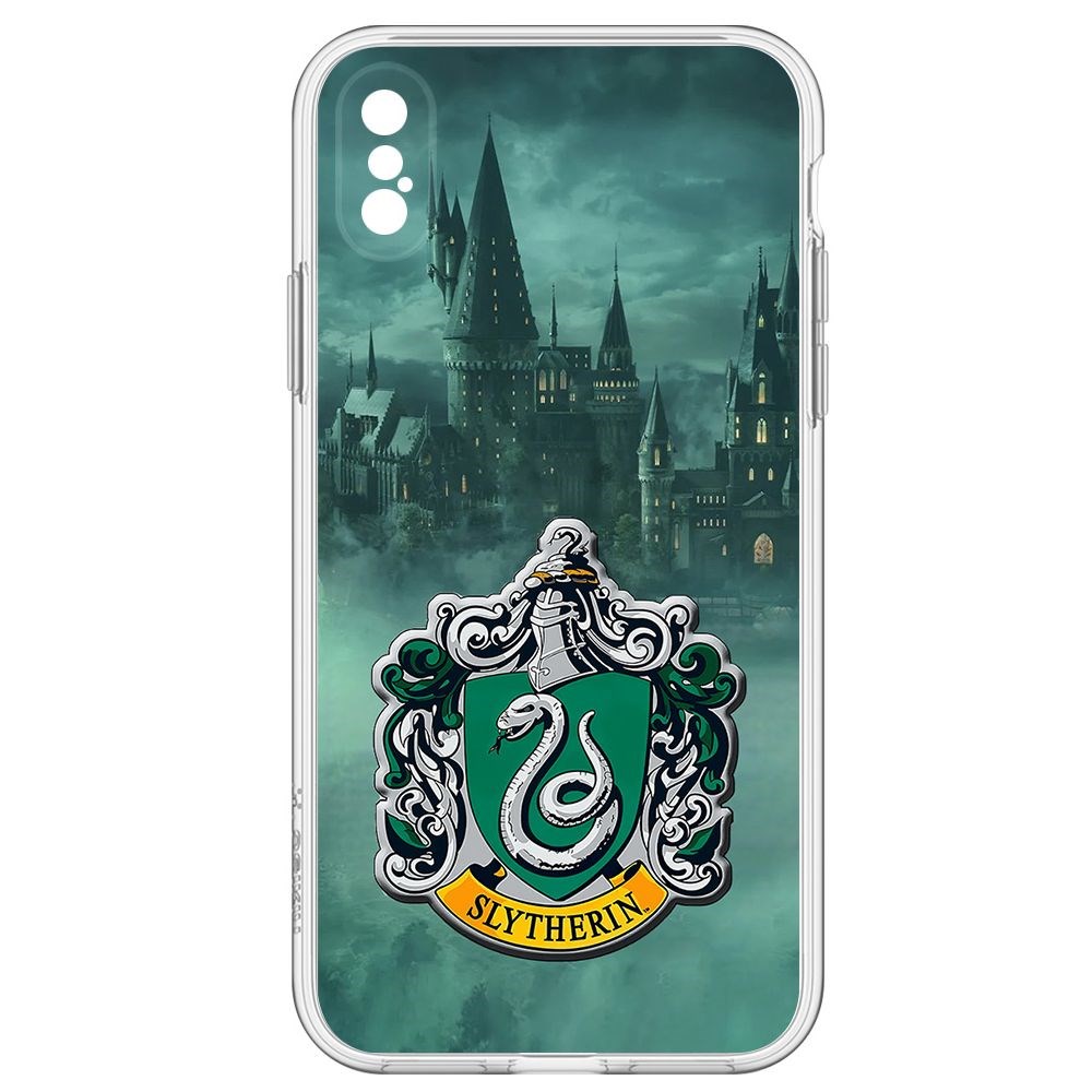 

Чехол-накладка Krutoff Clear Case Гарри Поттер. Слизерин для iPhone XS, Прозрачный