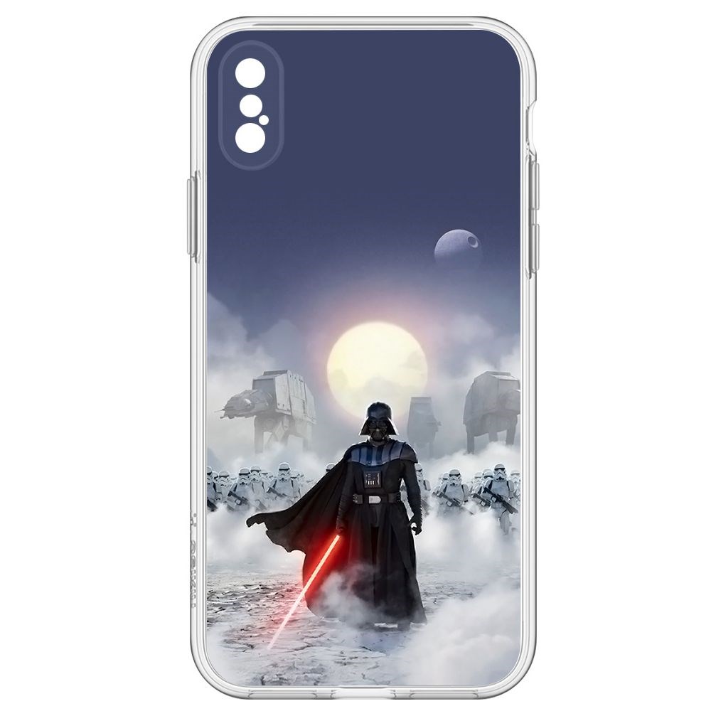 

Чехол-накладка Krutoff Clear Case Звездные Войны. Дарт Вейдер для iPhone XS, Прозрачный