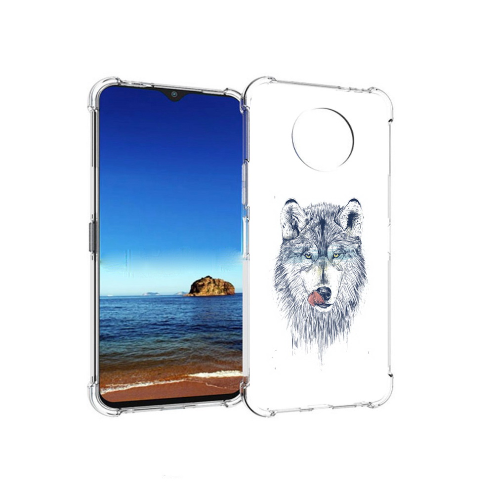 

Чехол MyPads Tocco для Nokia G50 голодгый волк (PT227056.116.292), Прозрачный, Tocco