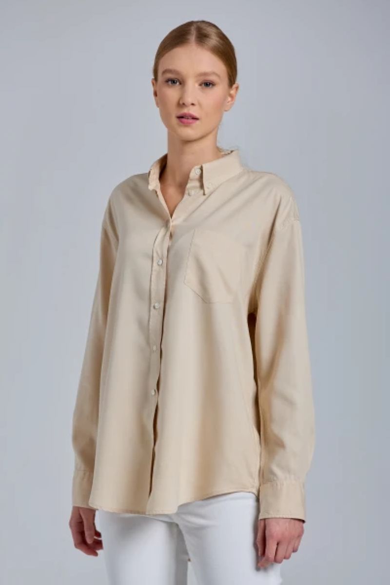 

Рубашка женская GANT 4311231 бежевая 40 EU, Бежевый, 4311231