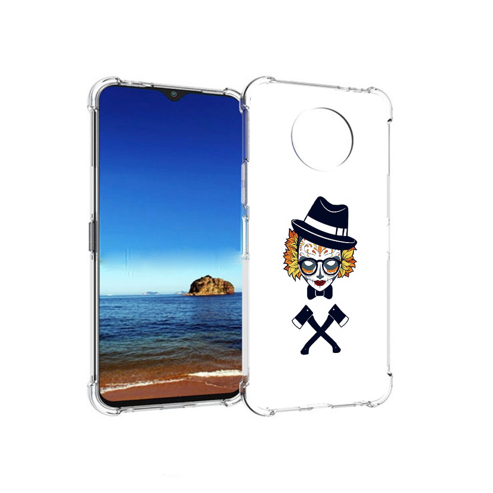 

Чехол MyPads Tocco для Nokia G50 девушка в маске с топорами рисунок (PT227056.116.304), Прозрачный, Tocco