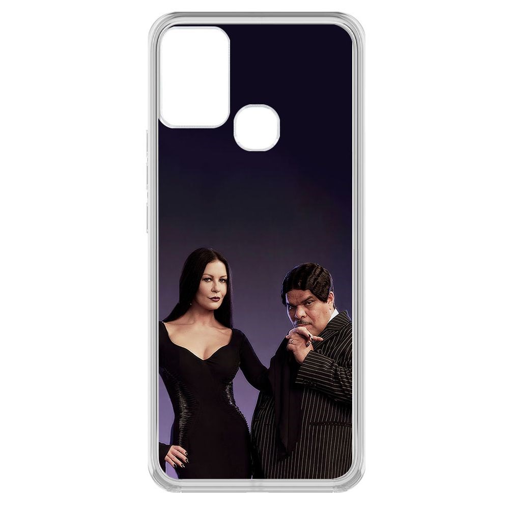 

Чехол-накладка Krutoff Clear Case Уэнсдей Аддамс - Мортиша и Гомес для INFINIX Hot 10 Play, Прозрачный