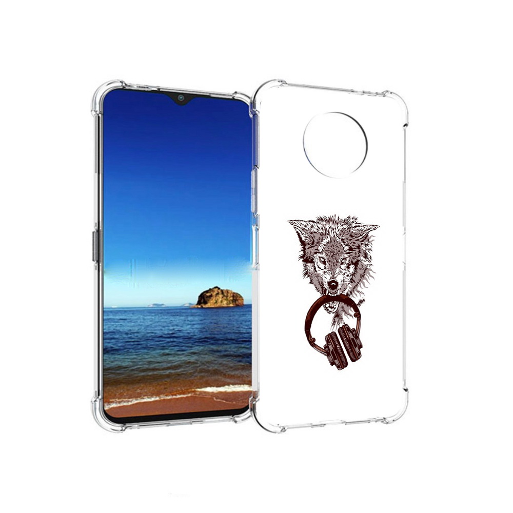 

Чехол MyPads Tocco для Nokia G50 дикий волк (PT227056.116.325), Прозрачный, Tocco