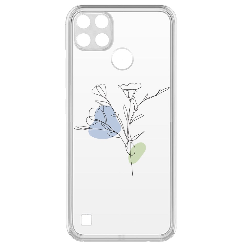 фото Чехол-накладка krutoff clear case эустома для realme c25y