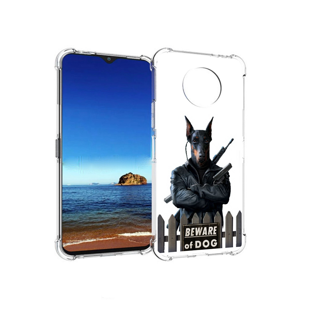 

Чехол MyPads Tocco для Nokia G50 доберман (PT227056.116.332), Прозрачный, Tocco