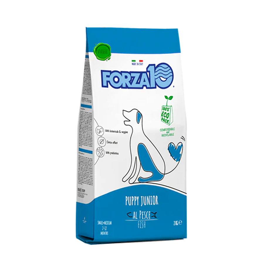 Сухой корм для щенков Forza10 Puppy Junior Small/Medium, рыба, 2кг