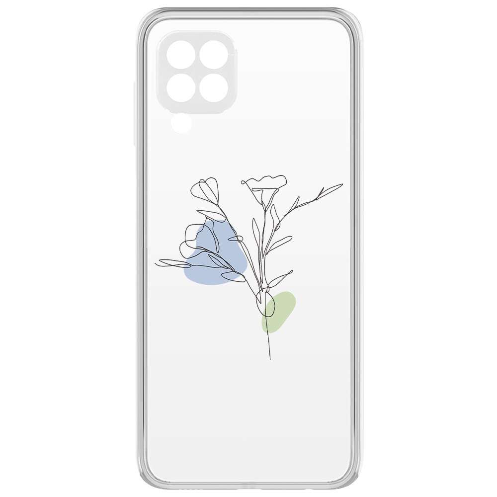 

Чехол-накладка Krutoff Clear Case Эустома для Samsung Galaxy M32 (M325)