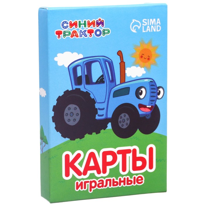 Карты игральные, Синий Трактор 100056851938